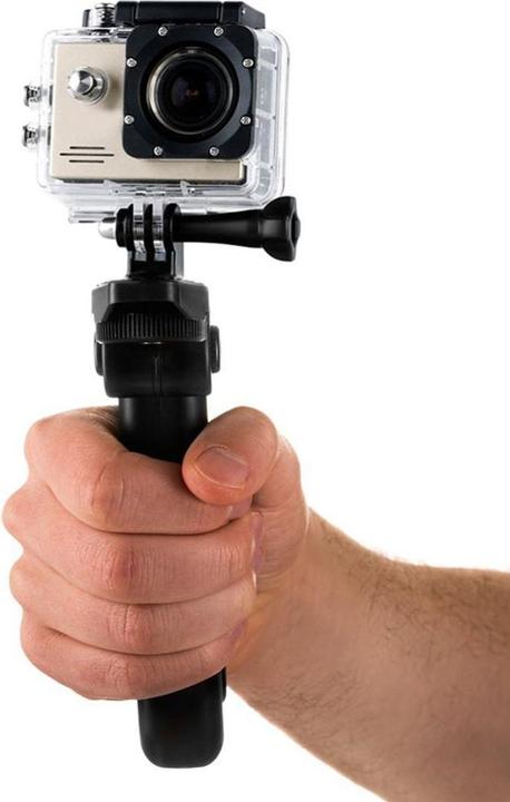 Produktbild Hurtel Mount with a mini tripod for GoPro SJCAM action cameras black
