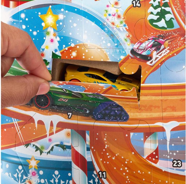 Actual product image Hot Wheels Advent calendar 2024