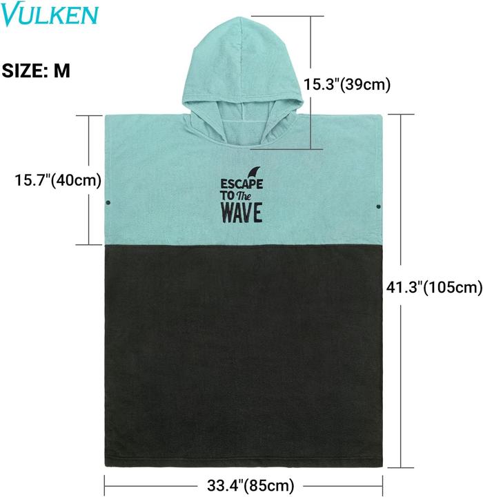 Immagine prodotto Vulken Badeponcho mit Kapuze