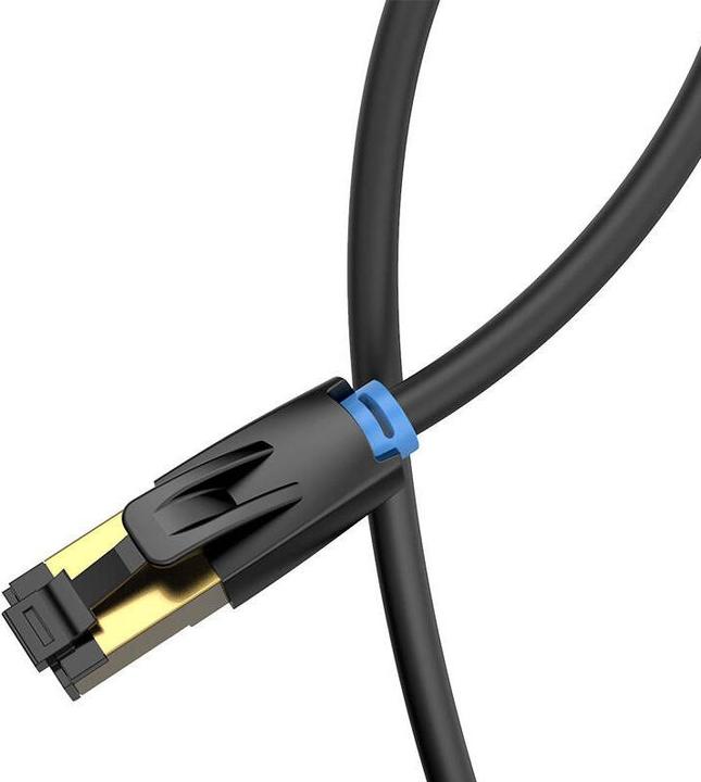 Produktbild Vention Category 8 SFTP Network Cable IKABF 1m Black (S/FTP, CAT8.1, 1 m)