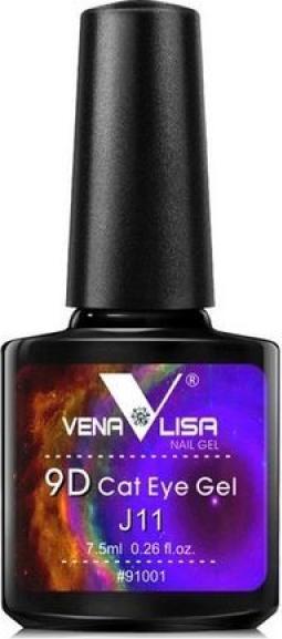 Image du produit Venalisa 9D Vernis en gel Cat Eye J11 UV/LED (Bleu, Bronze, Vernis à ongles effet gel)