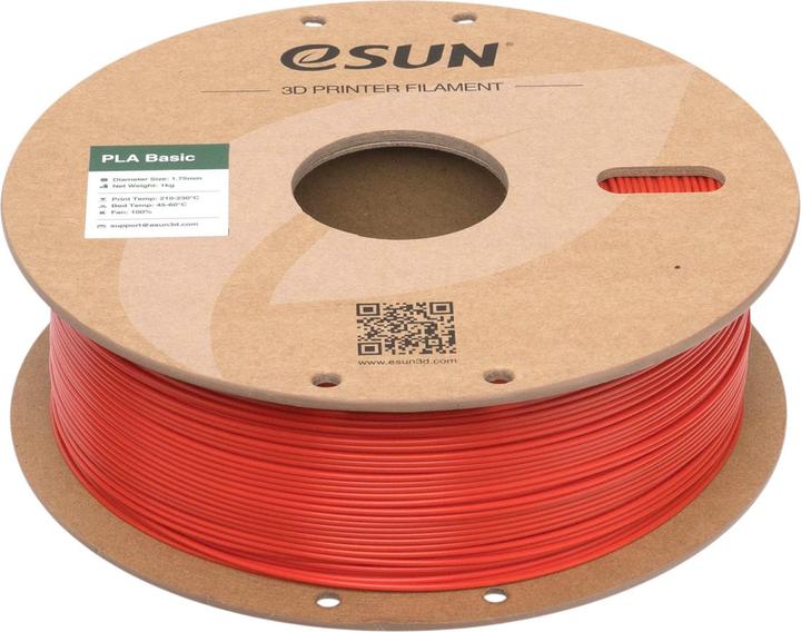 Actual product image eSUN PLA Basic Rot Filament 1.75mm 1Kg (PLA, 1.75 mm, 1000 g)