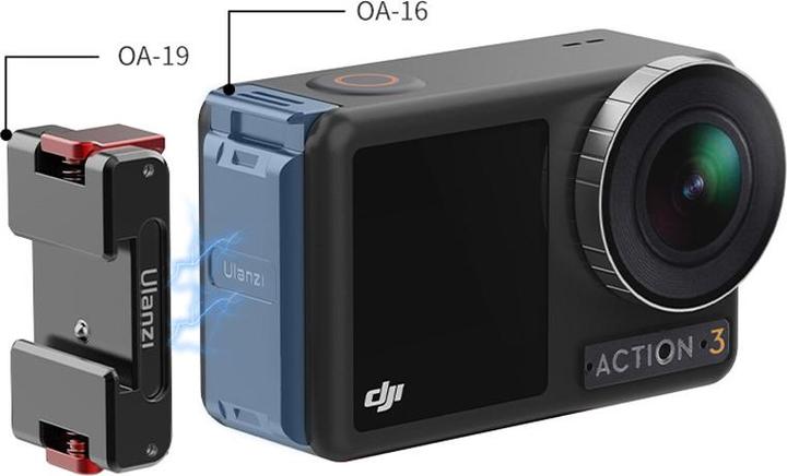 Produktbild Ulanzi OA 16 DJI OSMO ACTION 3 Quick Release Metal Battery Lid