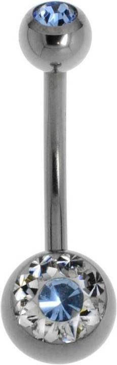 Actual product image Bijouteria Bellypiercing (Swarovski Crystal, Titanium)