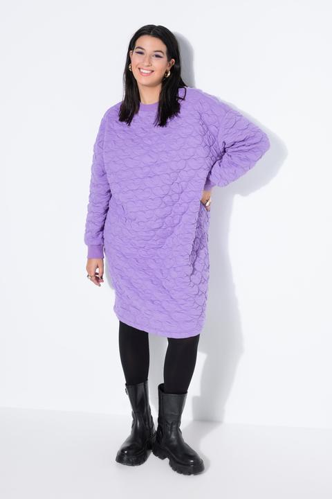 Actual product image Studio Untold Heart Quilted Long Sleeve Sweatshirt Dress (46, 48)