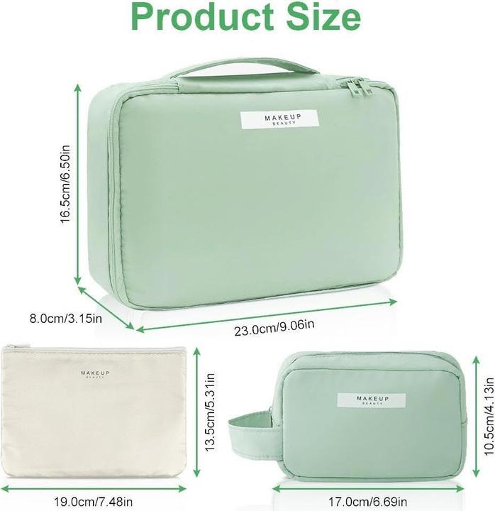 Produktbild Only-Bags.Store Kosmetiktasche, wasserdichte Kosmetiktasche, Reisekosmetiktasche, tragbare Kosmetiktasche