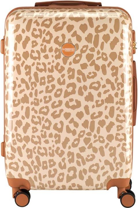 Produktbild Princess Traveller Leopard - Reiskoffer - CrÃ¨me/Taupe - M - 66cm (107 l)