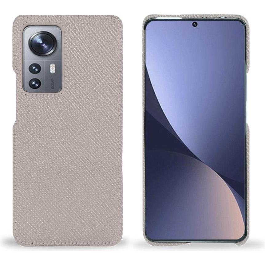 Noreve Lederschutzhülle (Xiaomi 12 Pro), Smartphone Hülle, Beige