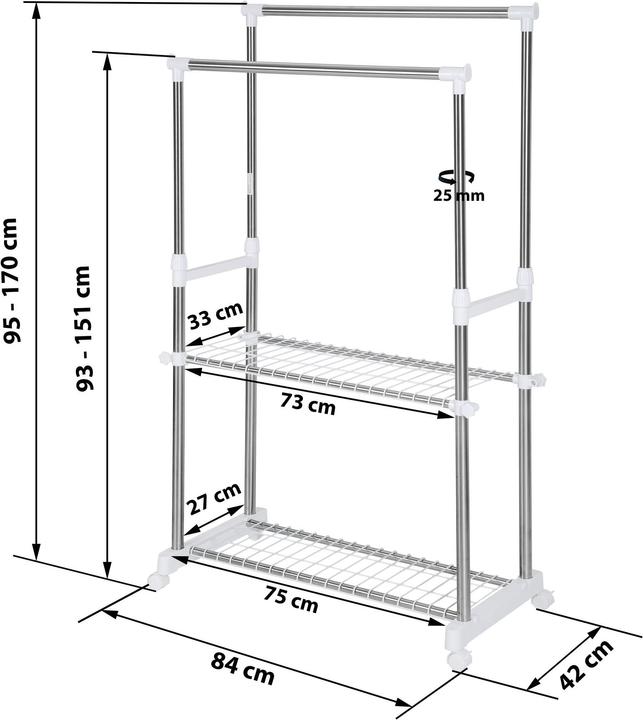Produktbild tectake Kleiderständer