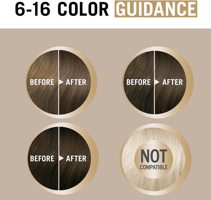 Actual product image Schwarzkopf Creme Supreme Hair Color Shade 616 Cool Ash Light Brown (Light brown)