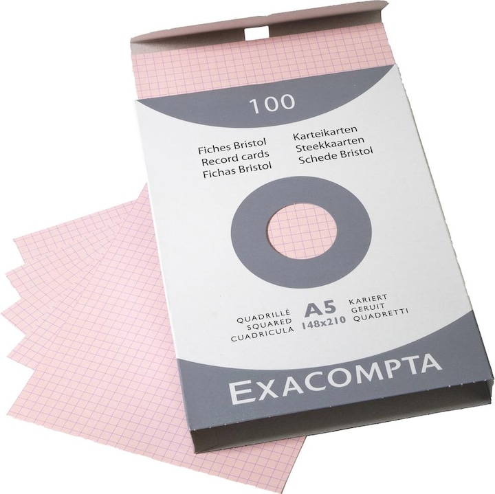 Actual product image Exacompta Index cards (A5, 205 g/m², 100 x)