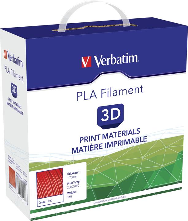Produktbild Verbatim Filament (PLA, 1.75 mm, 1000 g, Rot)