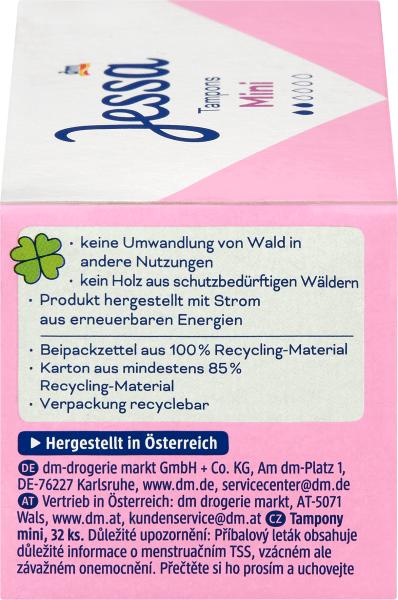 Actual product image dm Jessa Tampons Mini (32 x, Mini)