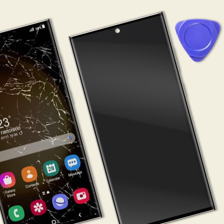 Produktbild Clappio Ersatzteil Bildschirm + Touchscreen (Inkl. Gehäuse) (Display, Galaxy S23 Ultra)