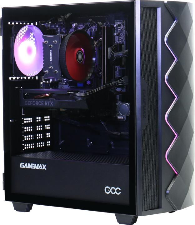 Produktbild GameMax GigaDeal Diamond BK SET2565 + Gigabyte GS32QC LED-Monitor Curved, 80 cm (32") (1000 GB, 32 GB, AMD Ryzen 5 5500, GeForce RTX 4060)