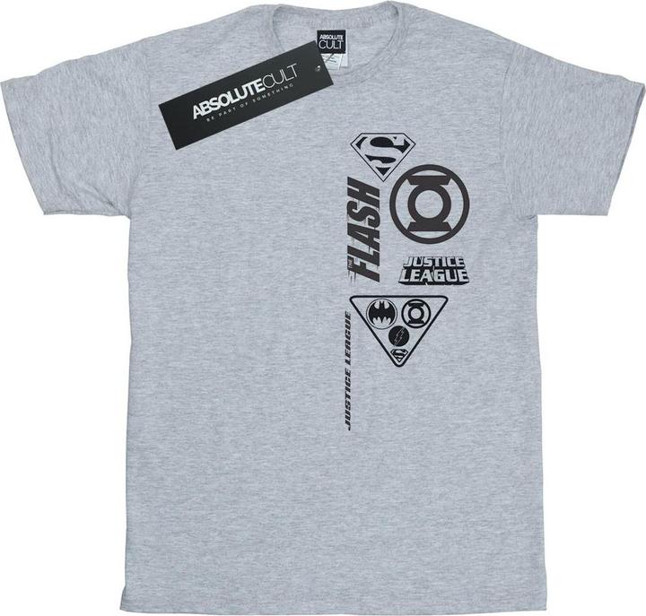 Actual product image Boys Justice League Chest Icons T-Shirt (140, 146)