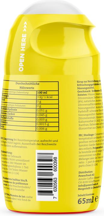 Nutritional values and ingredients Powerfood One Zero