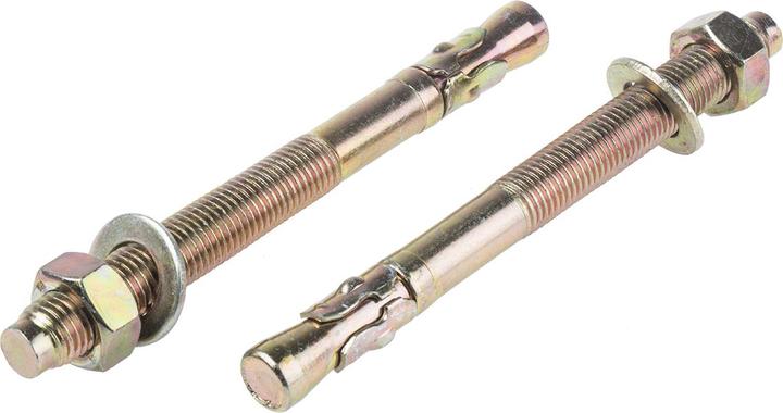 Produktbild RS PRO 16x175 Throughbolt Zinc & Yellow