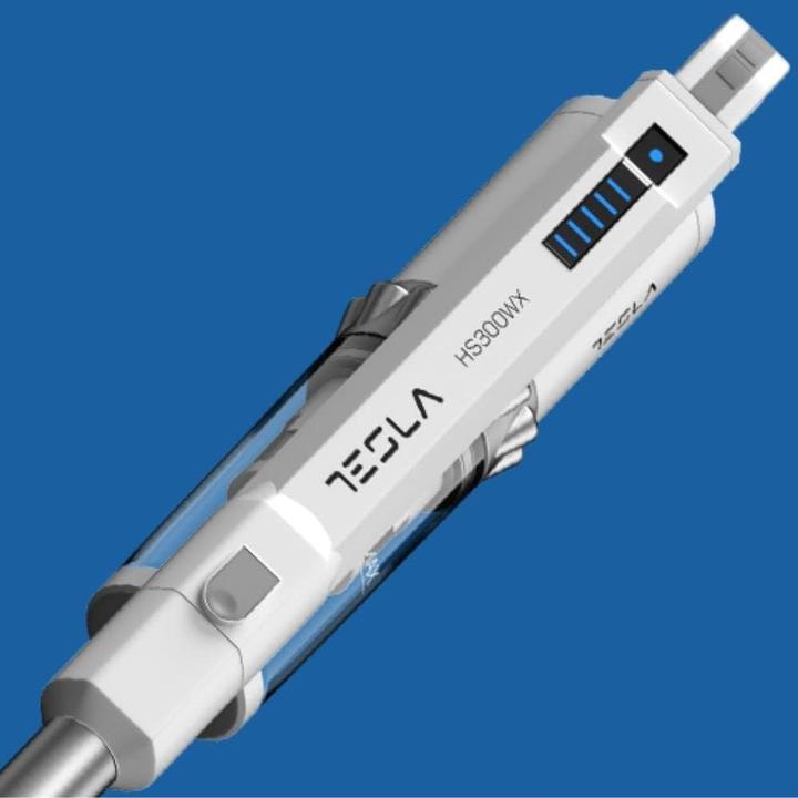 Produktbild Tesla HS300WX Steelstofzuiger /u0026 Elektrische bezem Zakloos 0,2 l 200 W Grijs, Wit