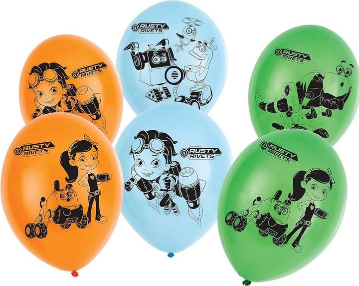 Actual product image Nickelodeon Latex Characters Balloons (Pack of 6) (6 x)