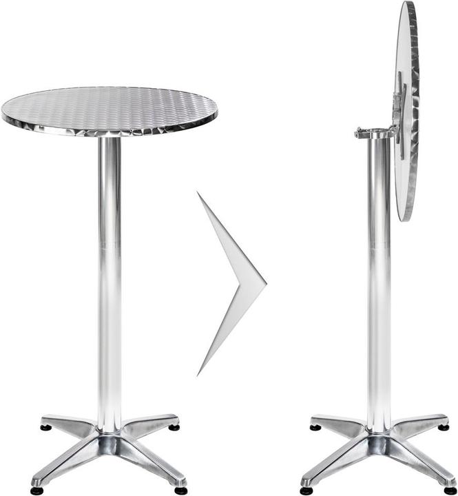 Produktbild tectake Bistrotisch (Ø 60 x 114 cm)