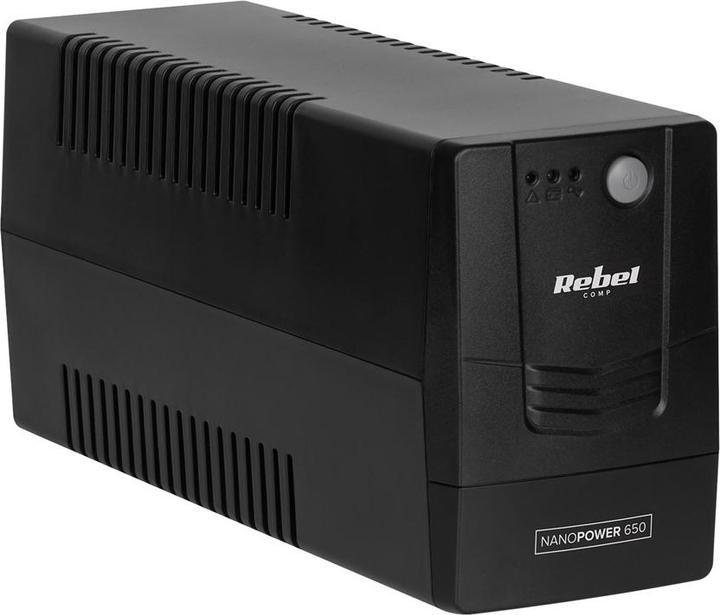 Produktbild Rebel Unterbrechungsfreie Computerstromversorgung USV Modell Nanopower 650 (offline 650VA / 360W 2 (650 VA, 360 W, Standby USV)
