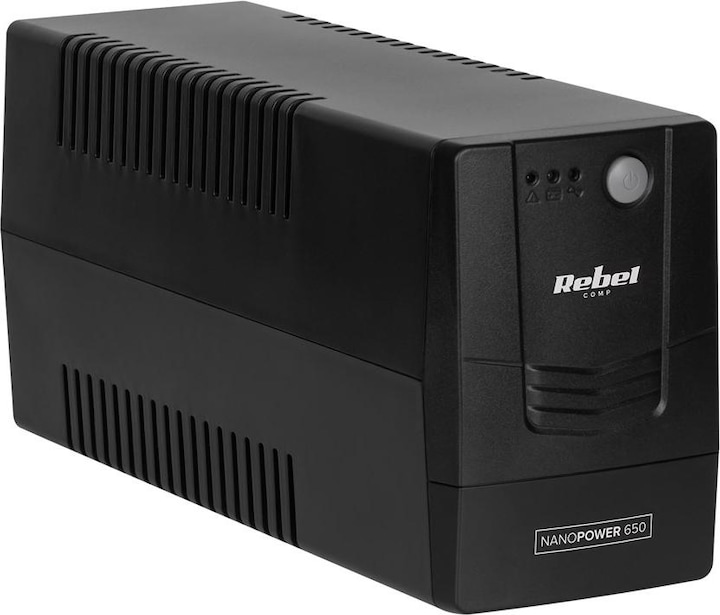 Immagine prodotto Rebel Gruppo di continuità per computer UPS modello Nanopower 650 (offline 650VA / 360W 2 (650 VA, 360 W)