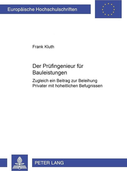 Energie-Label Der Prüfingenieur für Bauleistungen (Frank Kluth, 2004)