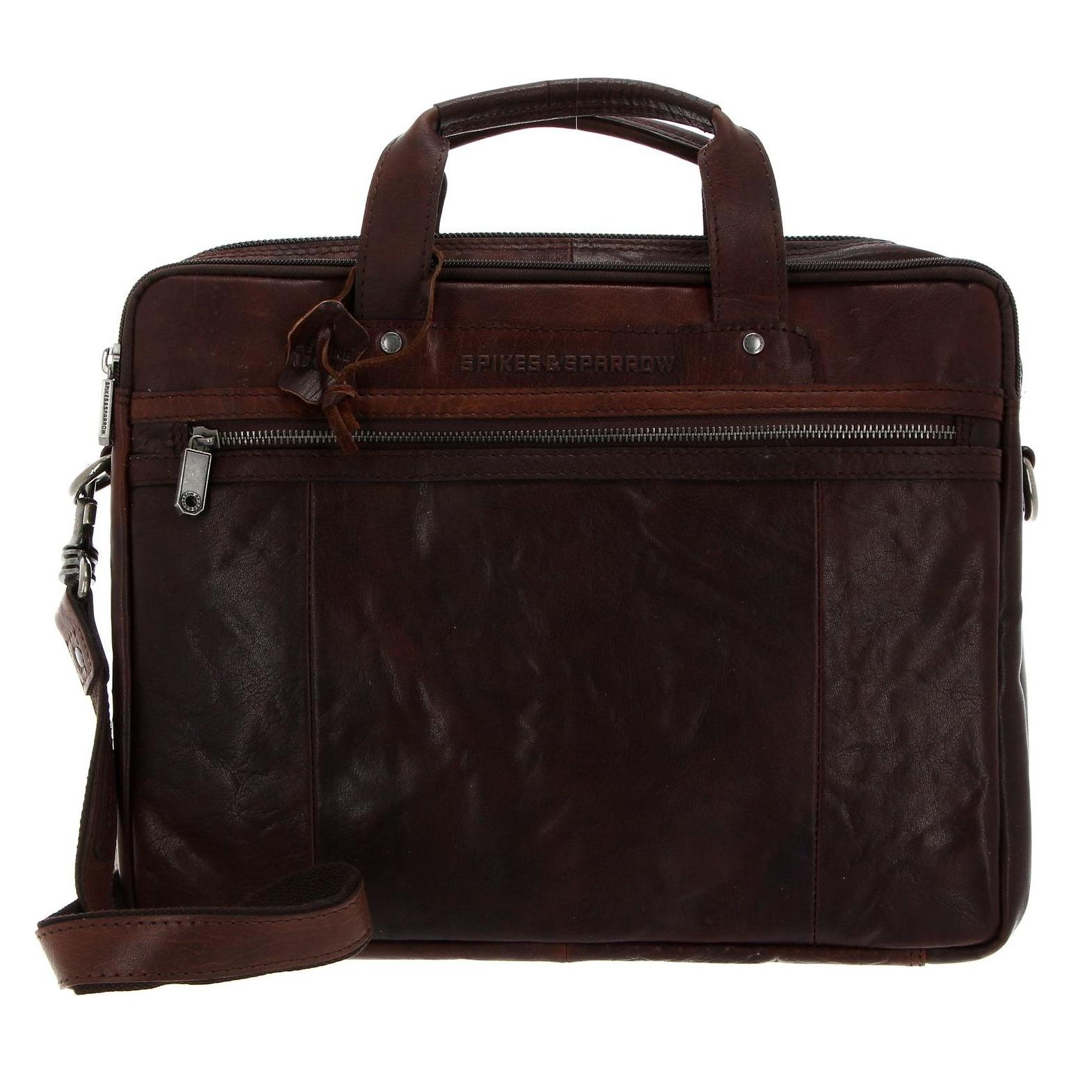 Spikes & Sparrow, Damen, Handtasche, Bronco Business Bag, Braun