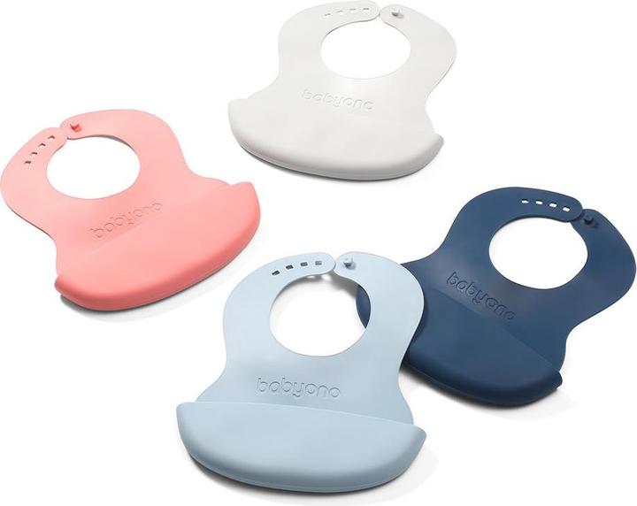 Immagine prodotto Babyono Bavaglino in silicone 6M+ con chiusura regolabile (6 Mesi)