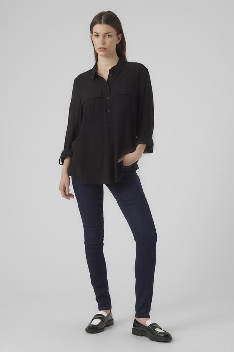 Actual product image Vero Moda VMVILMA L/S FOLD UP SHIRT WVN EXC Shirt (XS)