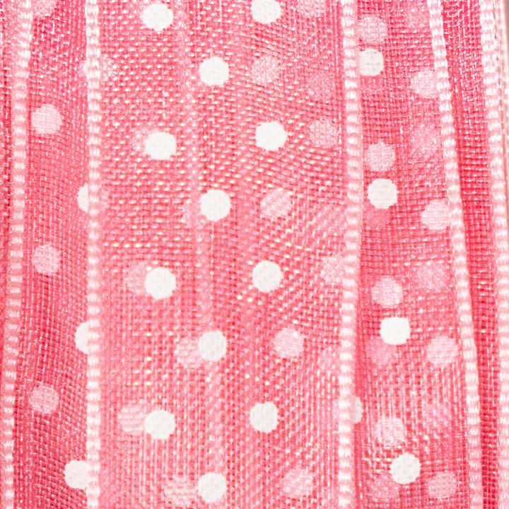 Produktbild Mabella Satinband Rosa mit Punkten (20x)