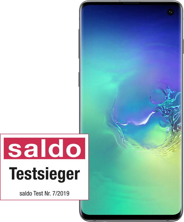 Produktbild Samsung Galaxy S10 (128 GB, Prism Green, 6.10", Hybrid Dual SIM, 4G)