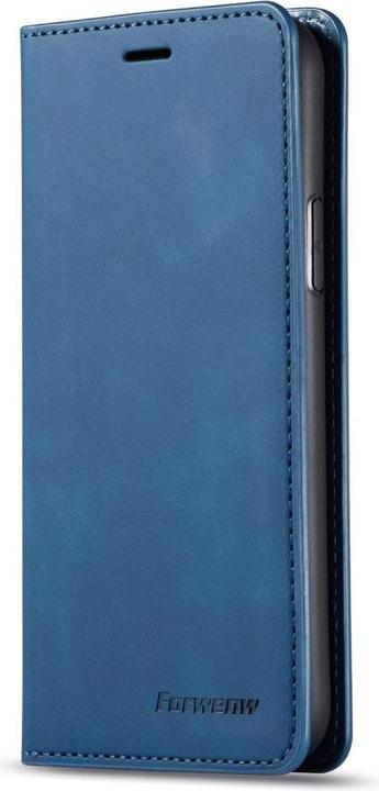 Produktbild Cover-Discount iPhone 11 Pro Max - Vintage Flip Case in Wildleder Optik blau (Apple iPhone 11 Pro Max)