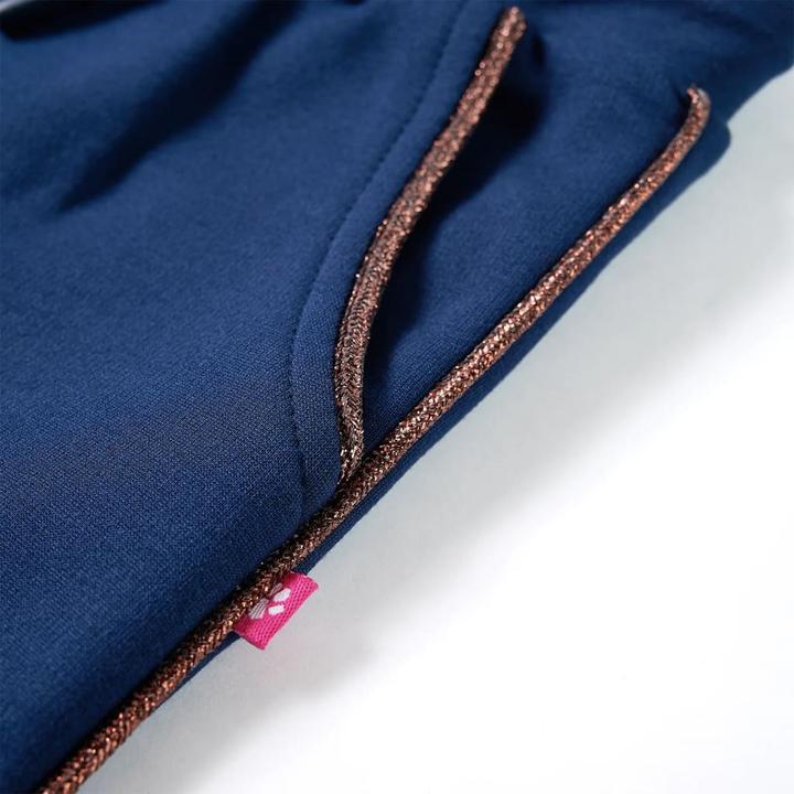 Actual product image VidaXL Children's trousers with drawstring navy blue 140,colour (140)