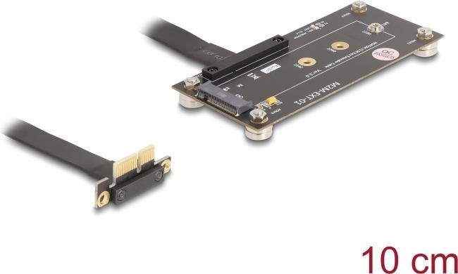 Produktbild Delock Adapter PCIe 3.0 x1 Stecker 90° gewinkelt zu M.2 Key