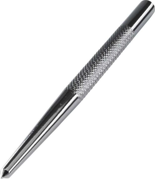 wolfcraft 1 centre punch, chrome-plated, ø8x125mm