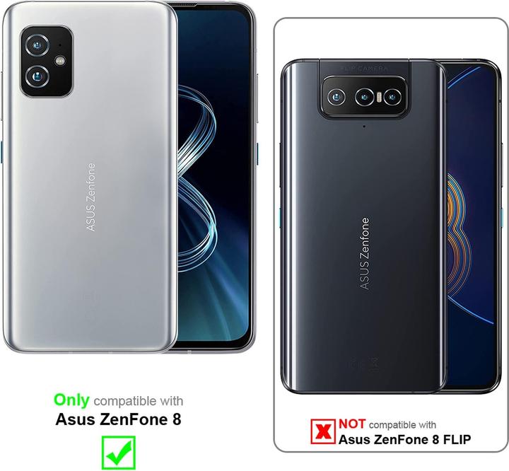 Actual product image Cadorabo Book Invis. Magnet sleeve (Asus Zenfone 8)