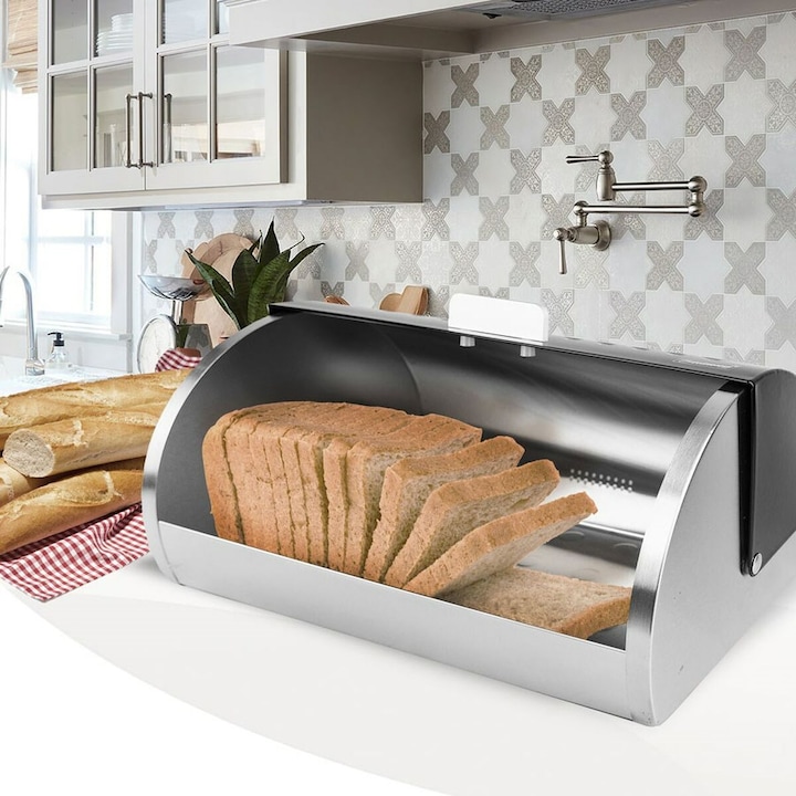 Image du produit Maestro Boîte à pain noire MR-1676
