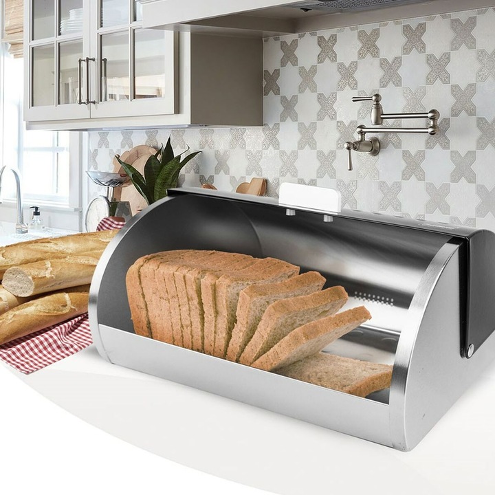 Actual product image Maestro Bread Bin black MR-1676