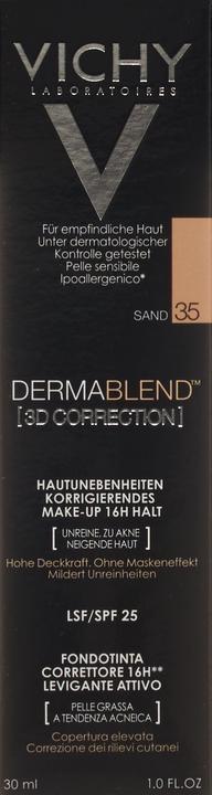 Image du produit Vichy Dermablend (3D Correction) maquillage correcteur optique des imperfections de la peau (35 Sable)