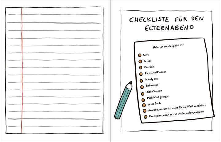 Immagine prodotto Das Kritzelbuch für den Elternabend (Tedesco, Jörn 'Stolli' Stollmann, Sebastian Fitzek, 2024)