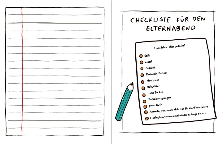Produktbild Das Kritzelbuch für den Elternabend (Deutsch, Sebastian Fitzek, Jörn 'Stolli' Stollmann, 2024)