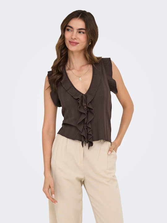 Produktbild Only Onlnelly Sl V-Neck String Cardigan Knt (S)