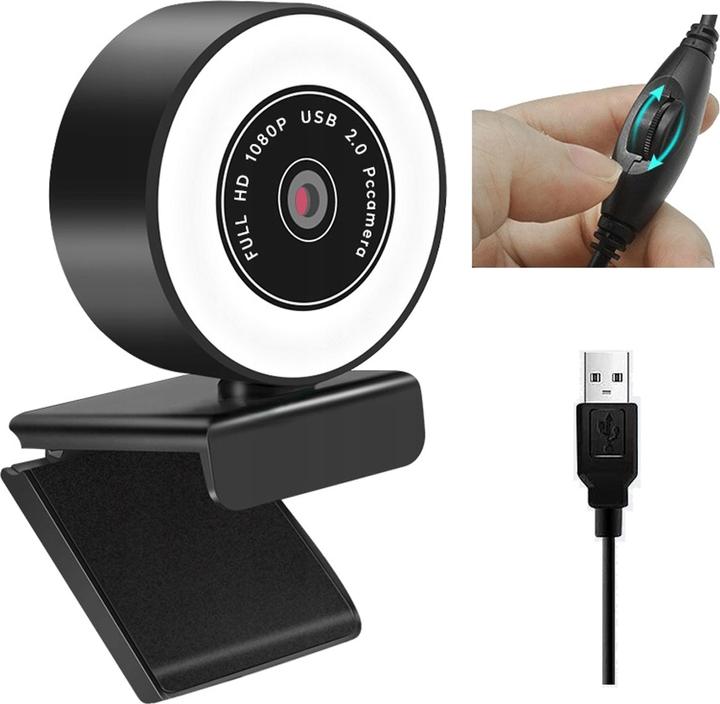 Immagine prodotto Platinet Webcam 2K LED RING (PCWC2KAF) (3.60 Mpx)