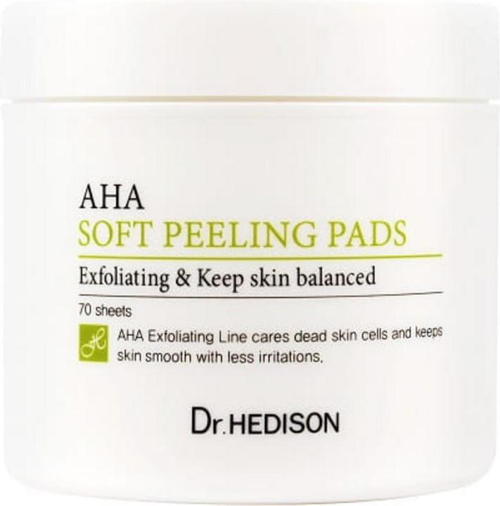 Image du produit Dr.Hedison Drhedisonaha Soft Peeling Pads Exfoliating Eye Pads 70 Pieces (en anglais) (Exfoliant nettoyant)