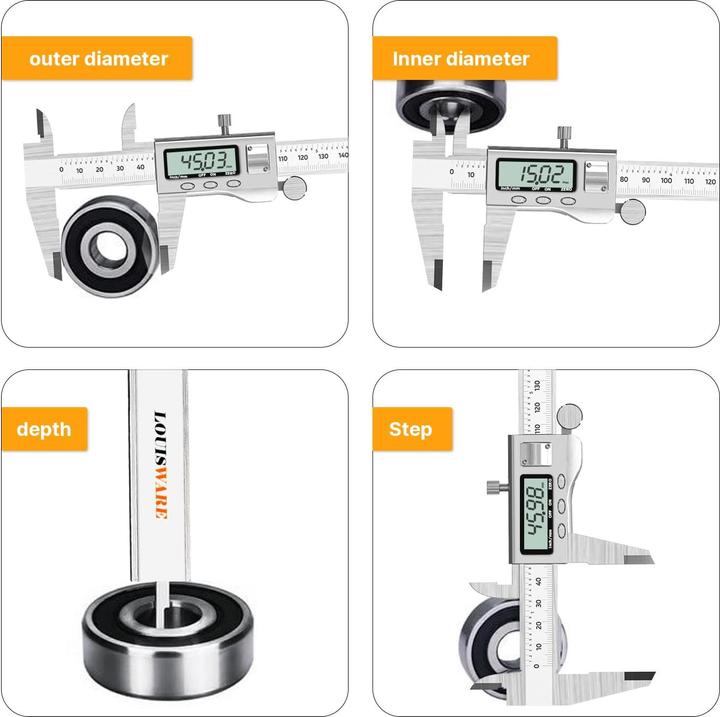 Produktbild Louisware Digitaler Messschieber (15 cm)