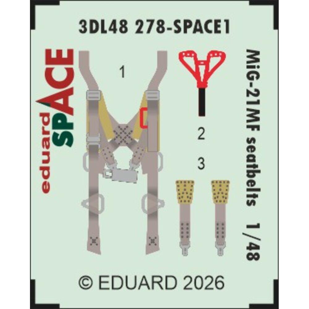 Eduard MiG-21MF seatbelts SPACE