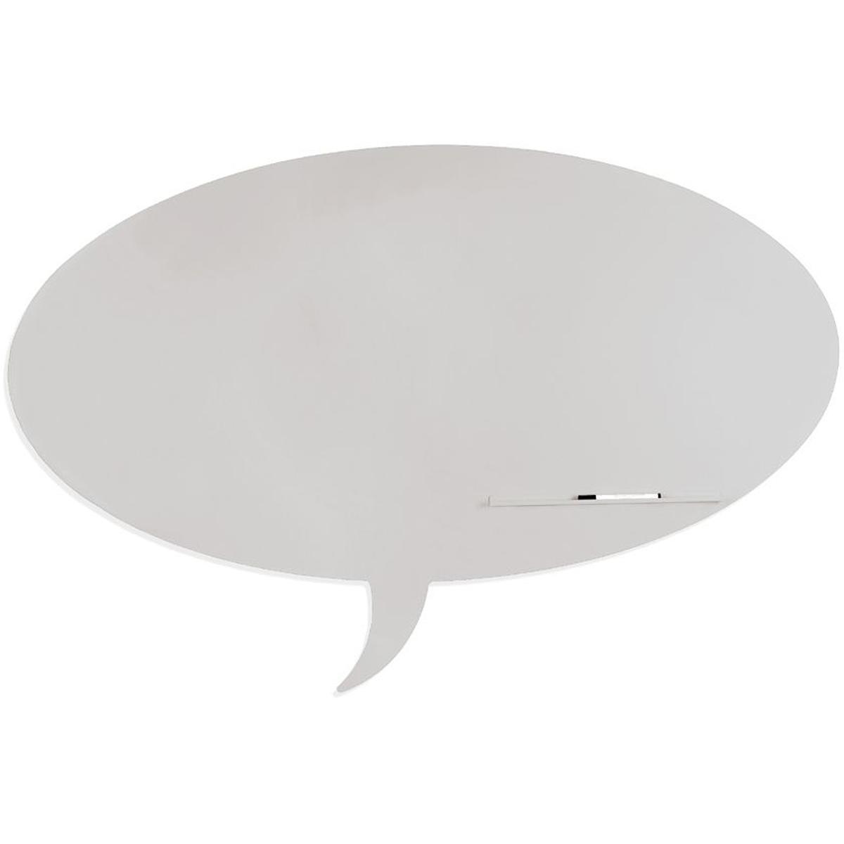 Rocada, Präsentationstafel, Symbol-Tafel Skinshape Sprechblase lackiert 75x115cm RAL 7035 lichtgrau (75 x 115 cm)