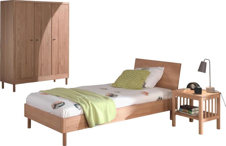 Vipack Kinderzimmer Forrest Eiche 3-teilig Set E (Armadi bambini, Culla)